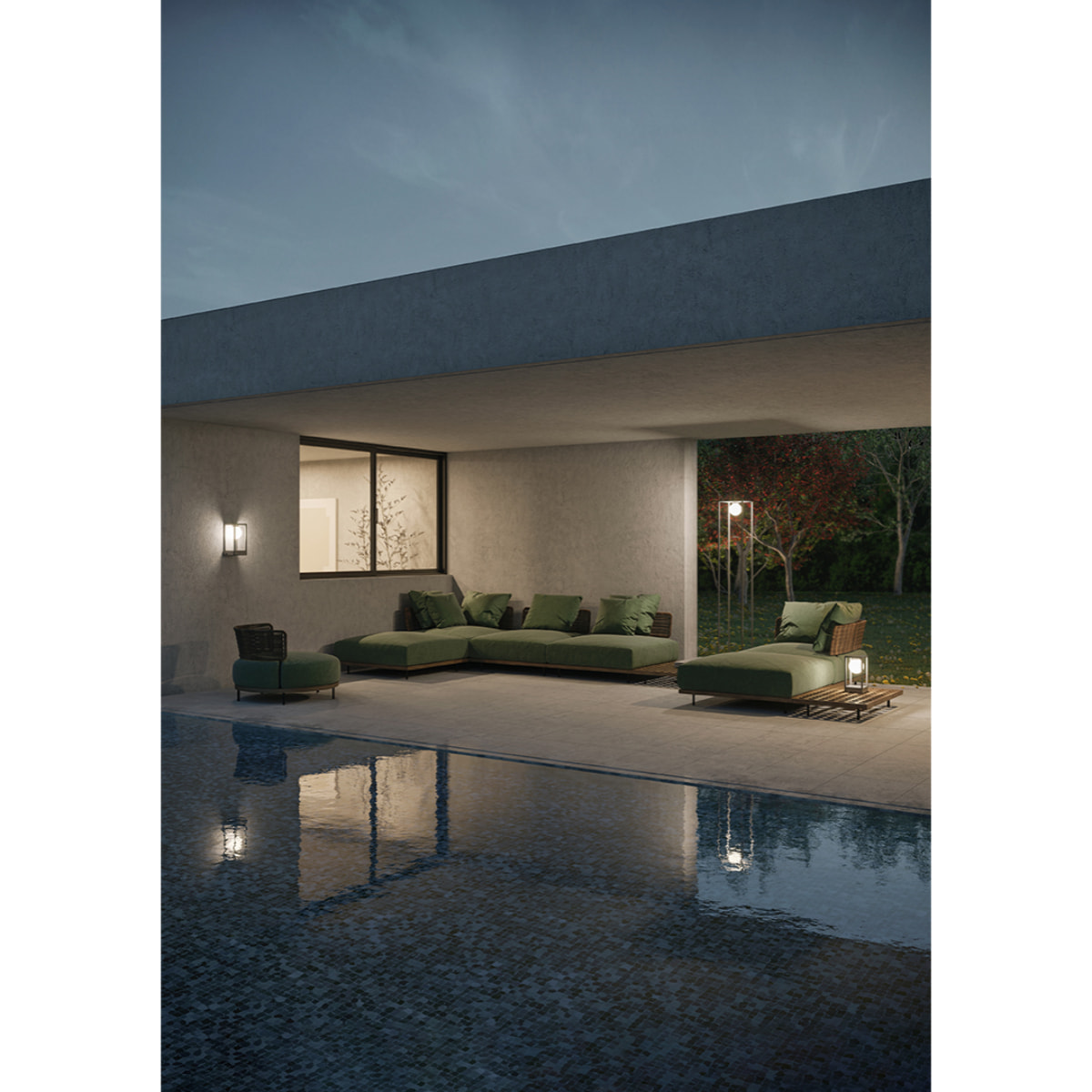 LEDS C4 Baliza Chillout Ip65 Rack Rechargeable 100X100X270Mm Led 1.5W Blanco Cálido