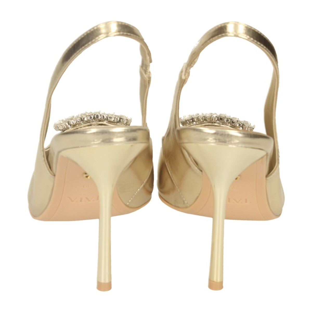 Décolleté sling back Donna Tata Italia Dorato