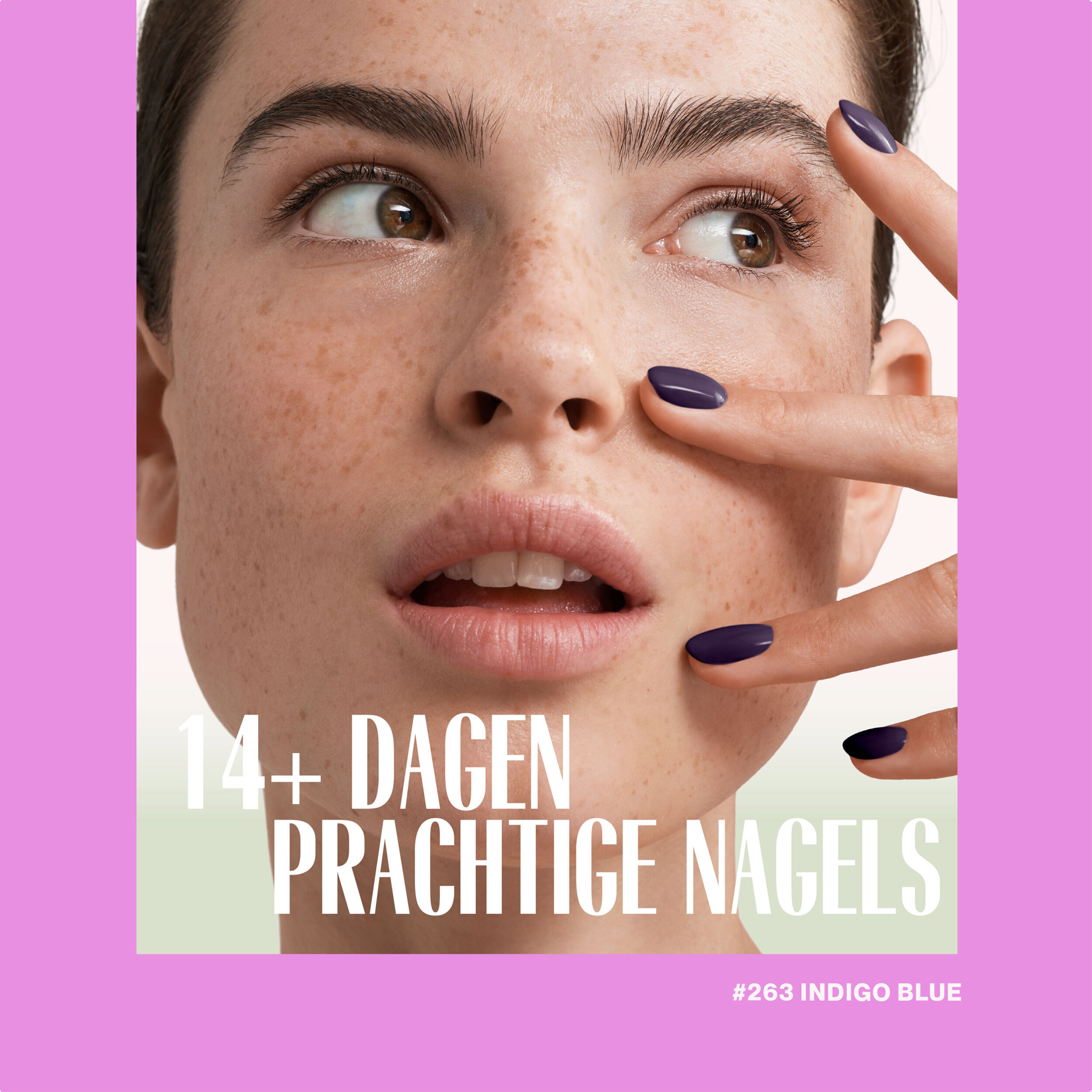 Pink Gellac 262 Indigo Blue Gellak 15ml - Glanzende Blauwe Gel Lak Nagellak - Gelnagels Producten - Gel Nails