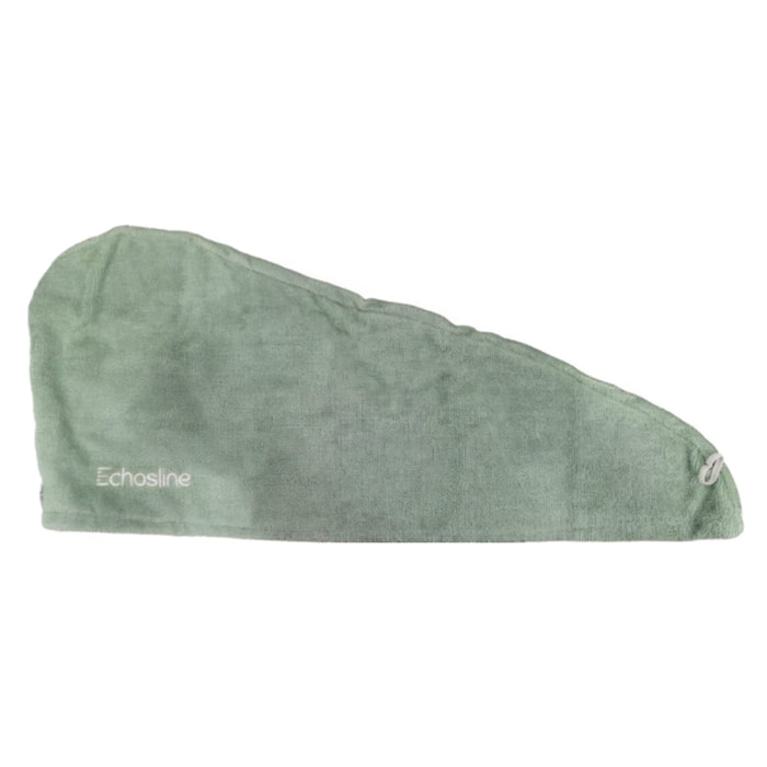 ECHOSLINE The Vegan Way Turbante Asciugacapelli in Microfibra Verde