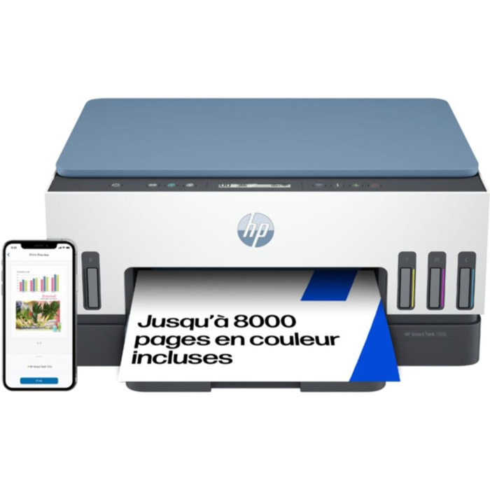 Imprimante jet d'encre HP Smart Tank Plus 7006