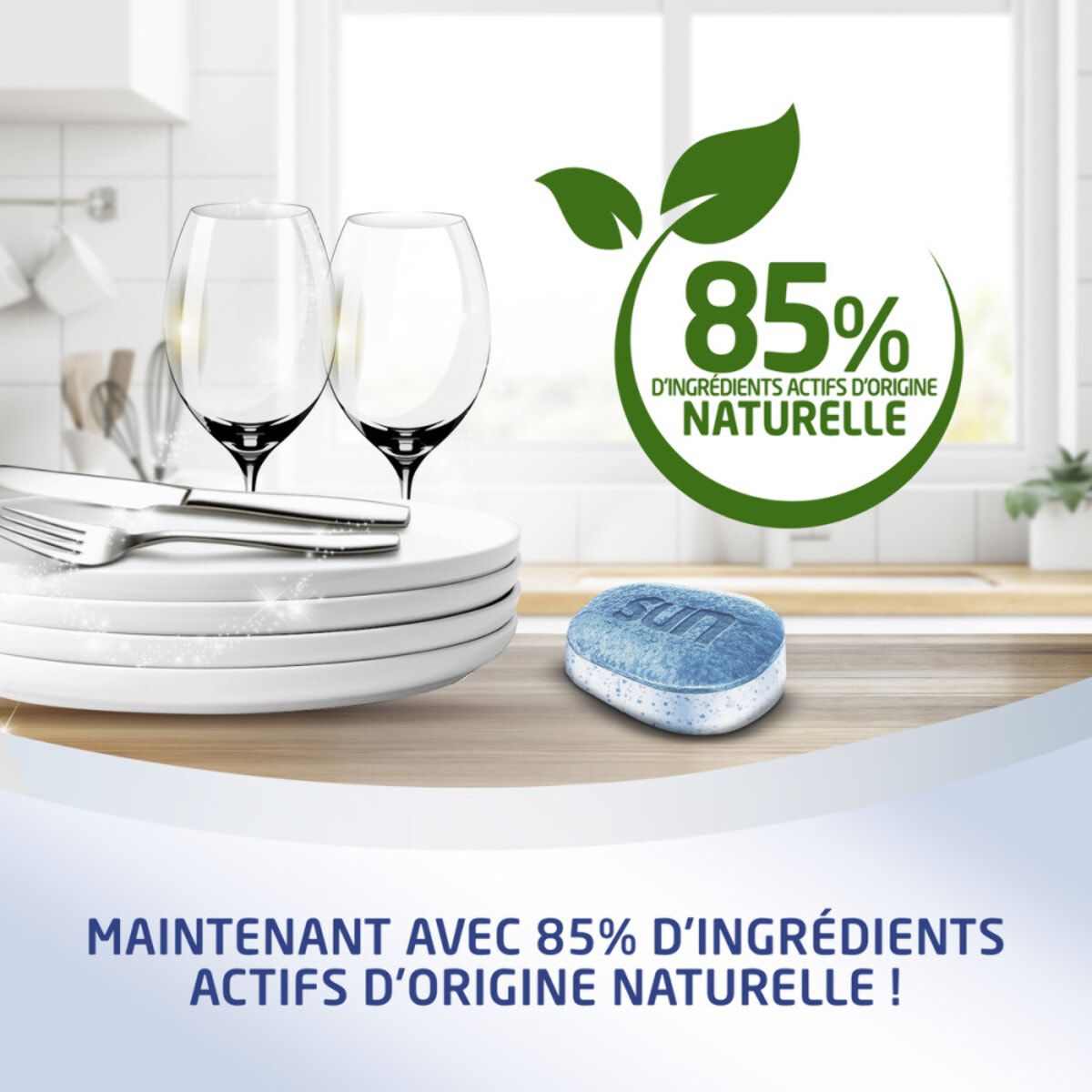 135 lavages - Tablettes Lave-Vaisselle Tout En 1 SUN Regular Ecolabel (Lot de 3x45)