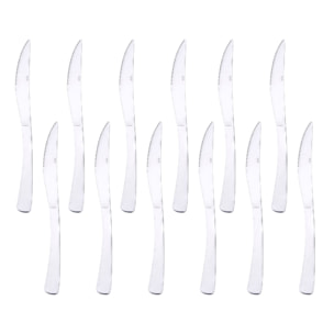 Set de 12 cuchillos de acero inoxidable de diseño clásico pisa renberg