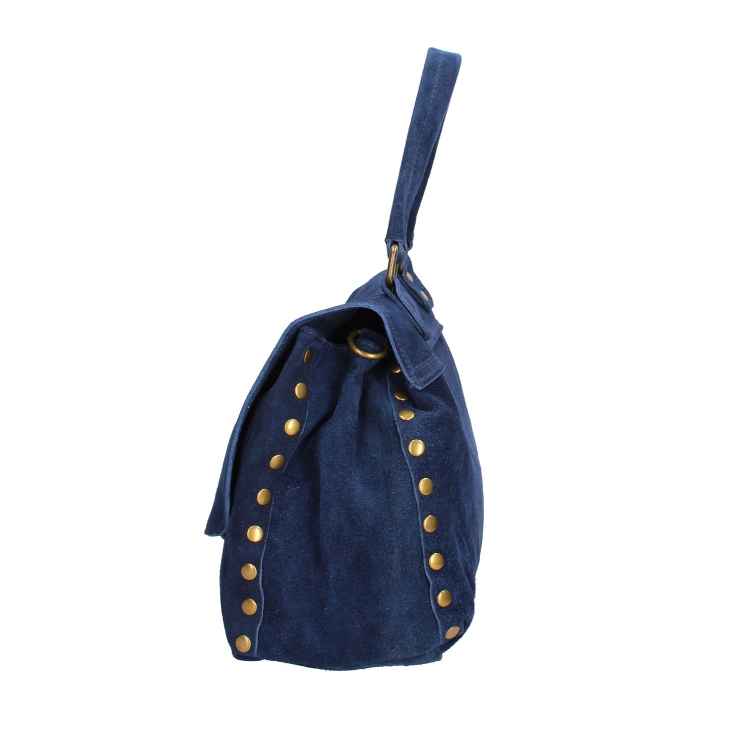 Borsa a mano da donna Made in Italy - Modello Zelia Elite - Pelle scamosciata - 37.0 x 22.0 x 15.0 cm
