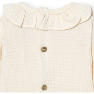 Body bebé manga larga cuello bambula