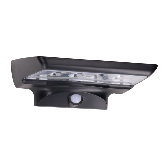 Solar 350 Aplique exerior con luz led en blanco frio 6000K en color negro