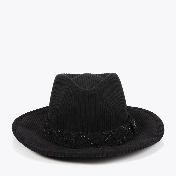 Cappello Fedora Velluto a Coste LC Leopardo