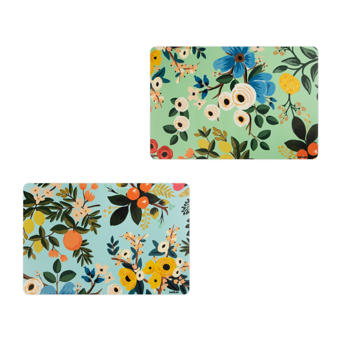 Set 6 Tovagliette Excelsa – Fiori Frida, Plastica Multicolore