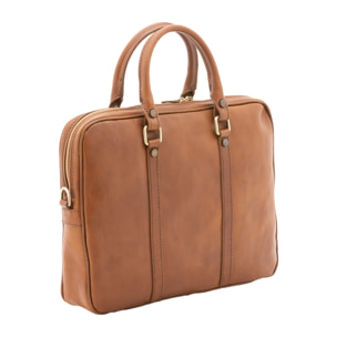 Borsa a mano  unisex In Vera pelle Made in Italy 37x31x6 cm