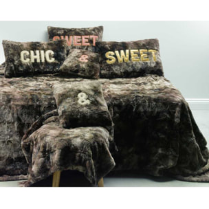 Plaid 100% Polyester 420gsm Chic Chocolat