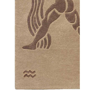 Tapis salon et chambre fait main en laine motif géométrique BETU