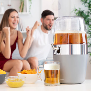Pack Dispenser di Birra Refrigerante InnovaGoods e 2 Occhiali da Sole Arrotolabili Sunfold France