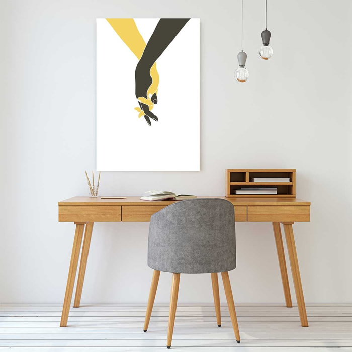 Tableau Tiens moi la main Toile imprimée