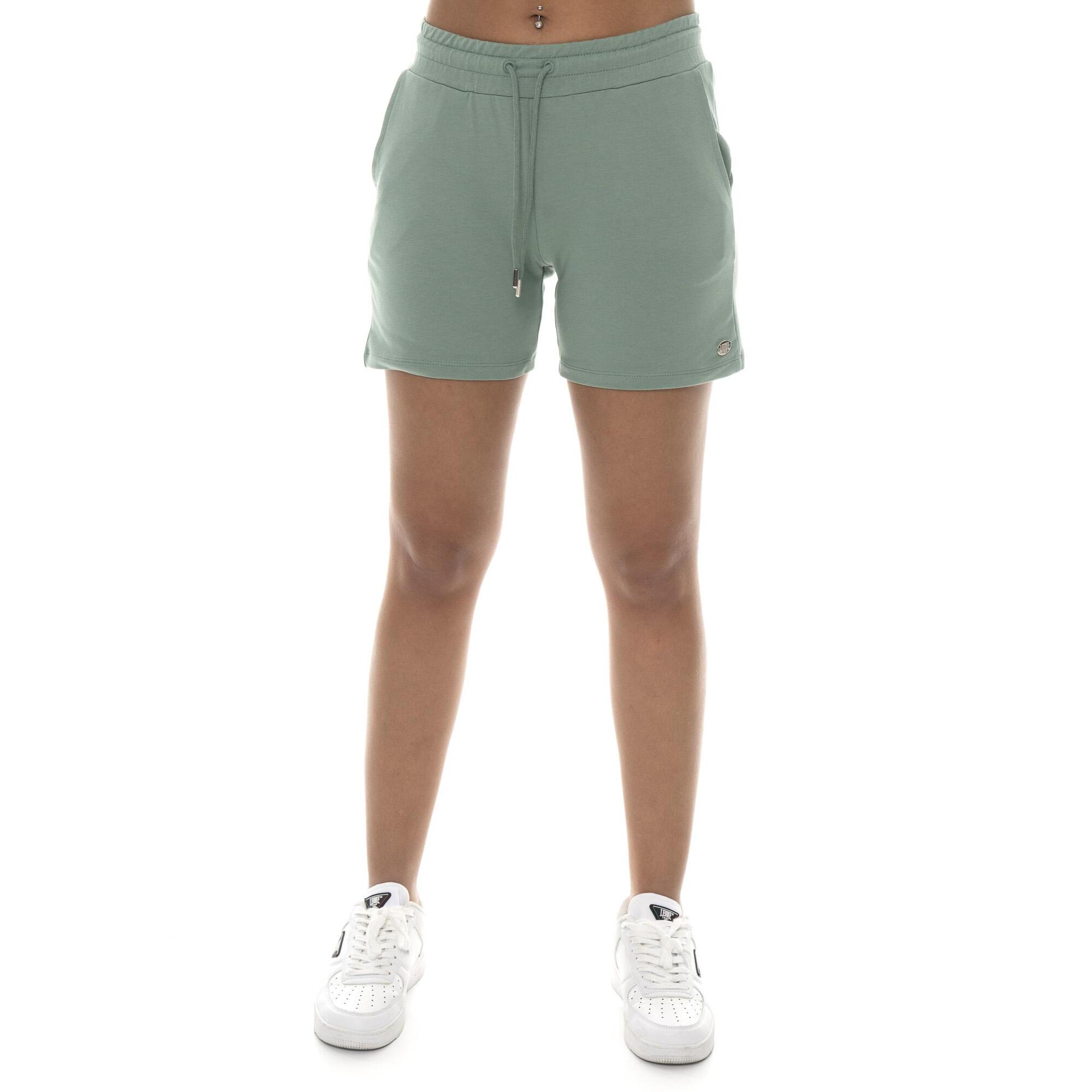 Pantaloncini da donna in cotone elasticizzato Leone Basic