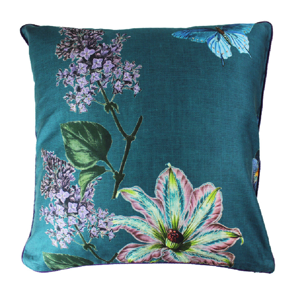 Taie d'oreiller Iris canard