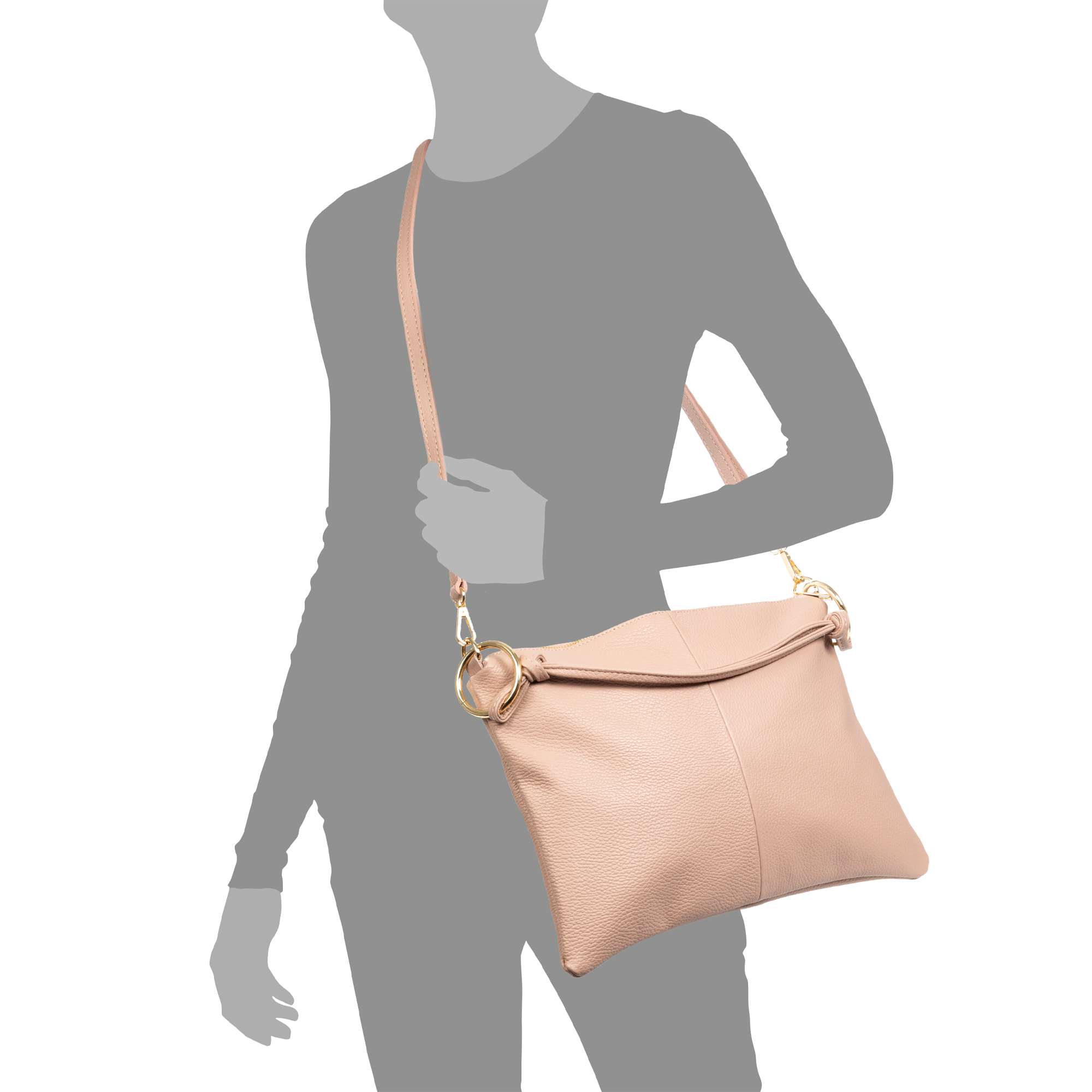 Borsa a tracolla Arroscia donna. In vera pelle Dollaro.