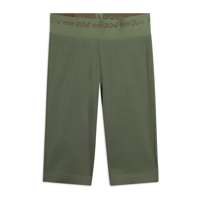 Leggings biker a costine con grafica FREDDY FLOW