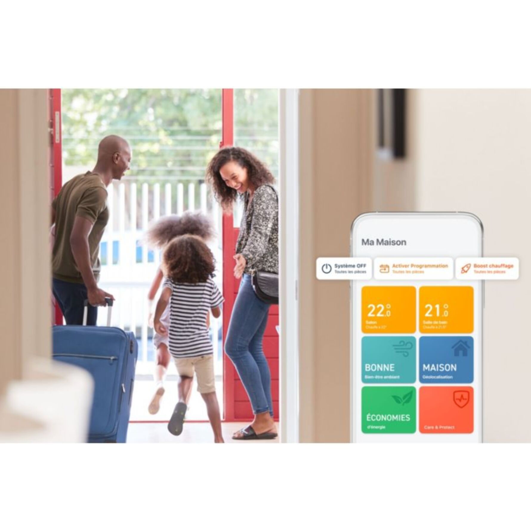 Tête thermostatique connectée TADO Thermostat V3+ Filaire et 2 Tetes termos