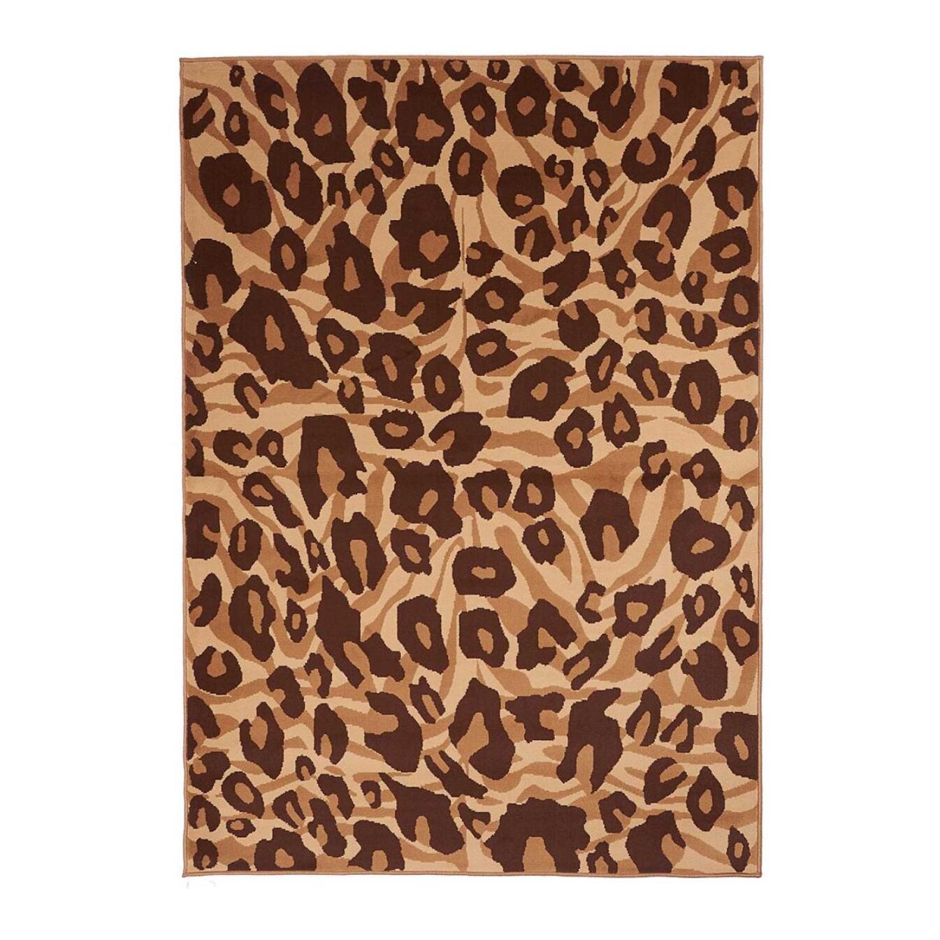 Tapis salon et chambre tissé motif animaux JICI