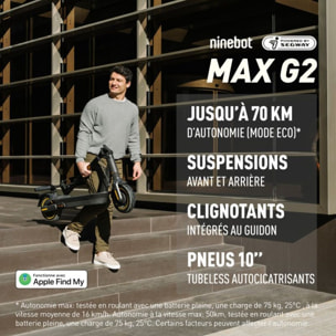 Trottinette électrique NINEBOT Max G2 E powered by Segway