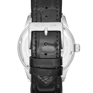 Orologio U.S. Polo Assn. con cinturino in pelle blu