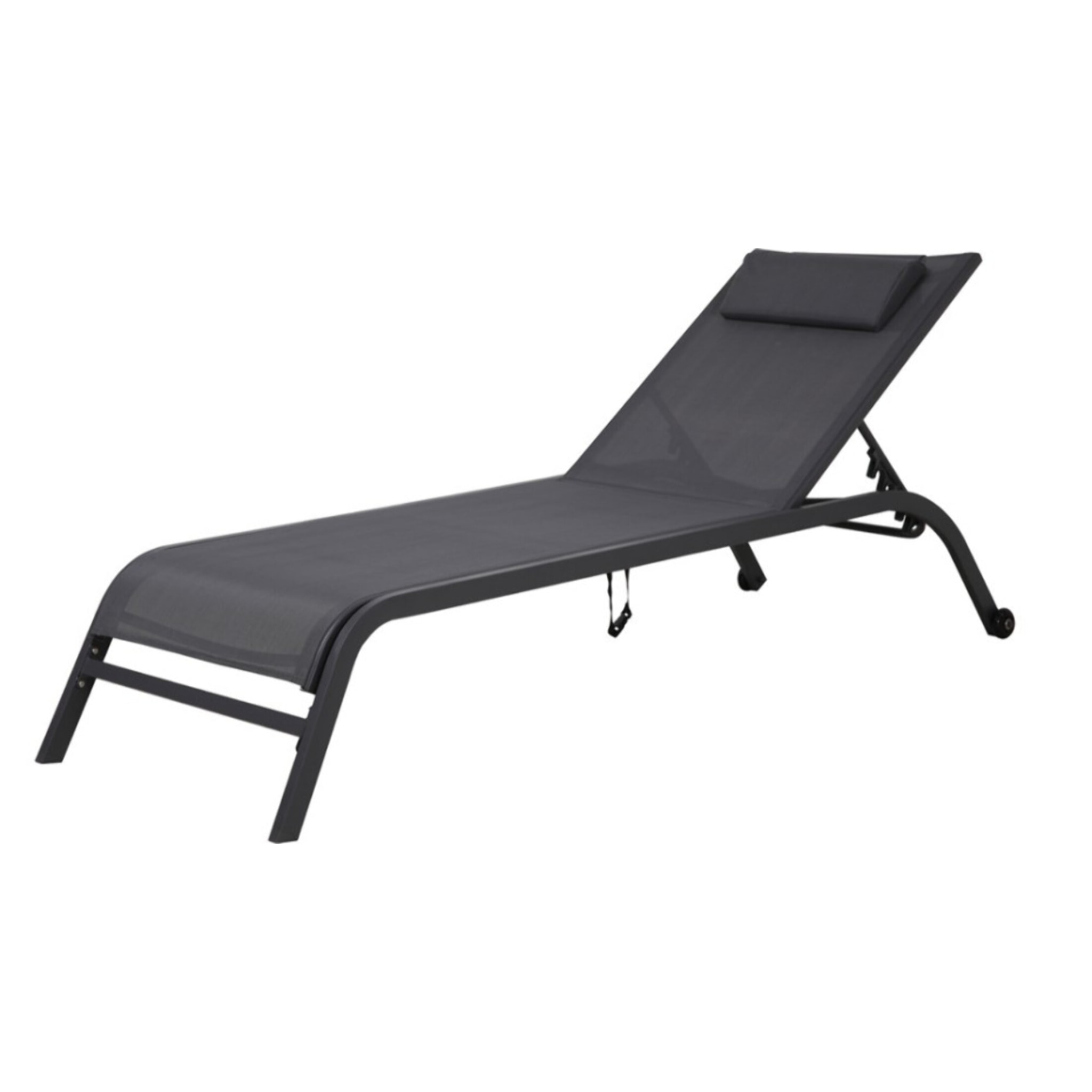 Transat de jardin en acier - gris anthracite - GOZO