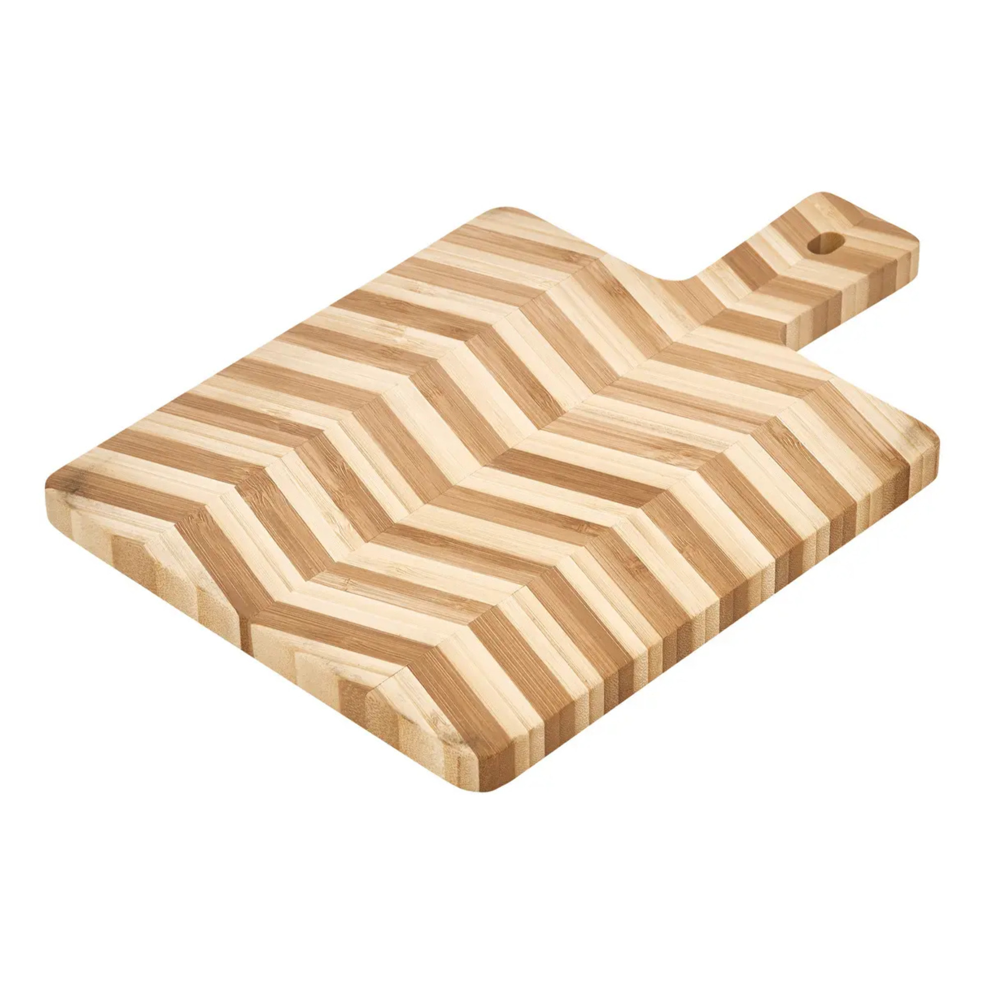 Planche à découper avec poignée Bambou 20x30cm beige
