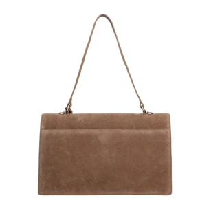 Borsa a spalla da donna Made in Italy - Lavinia Chic - Pelle Scamosciata - 34.5 x 21.0 x 10.0 cm