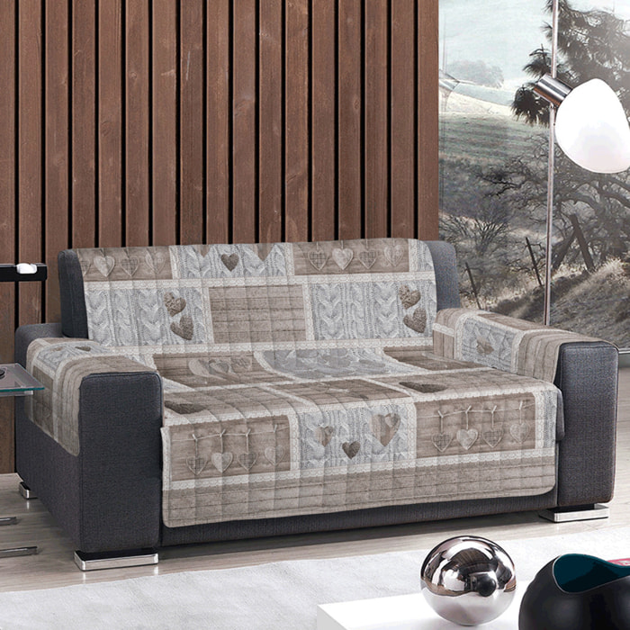 Copridivano shabby in love beige