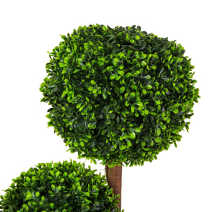 Pianta artificiale Vacchetti in plastica bosso cm h90