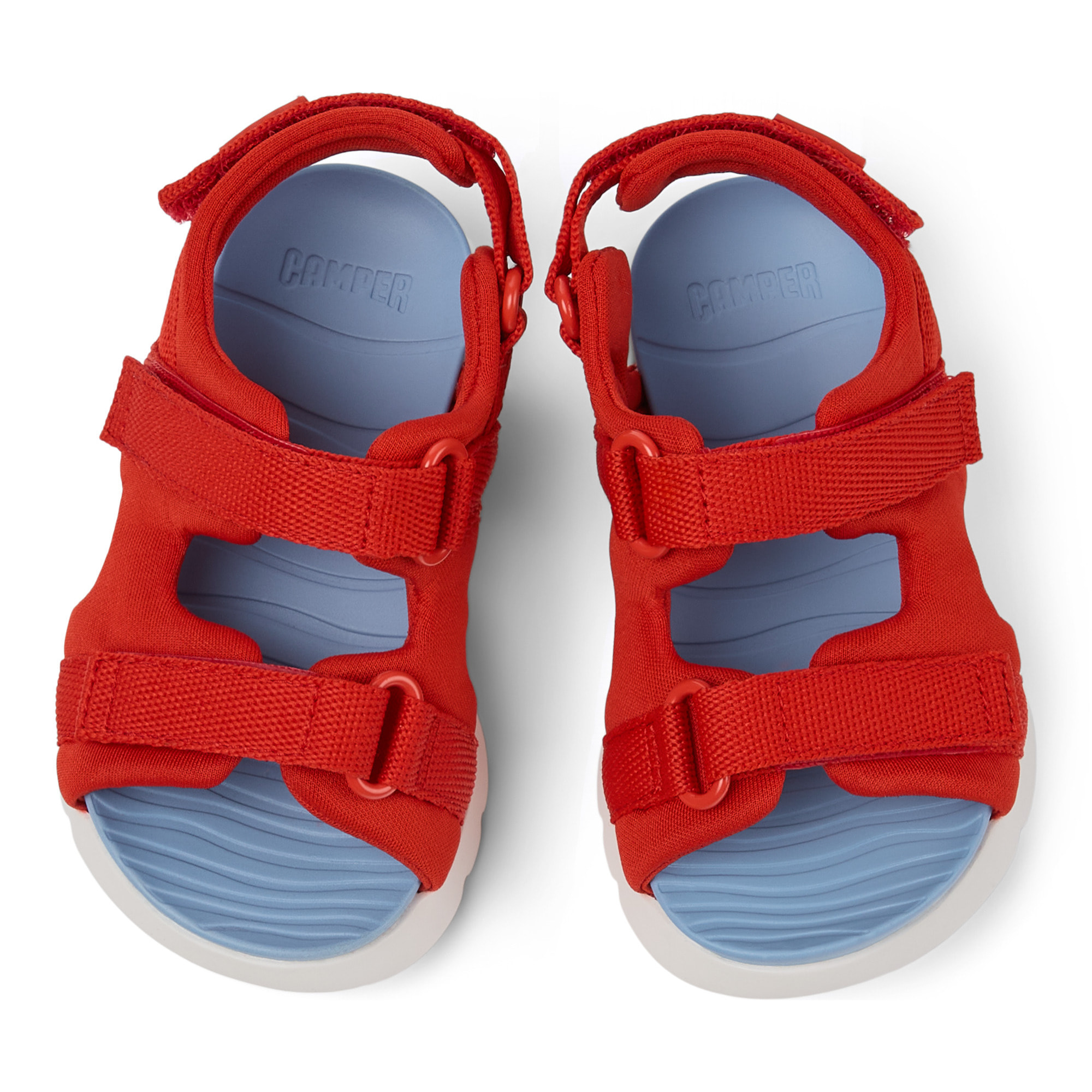 Sandalias - CAMPER Oruga - Rojo - Textil técnico (poliéster reciclado)