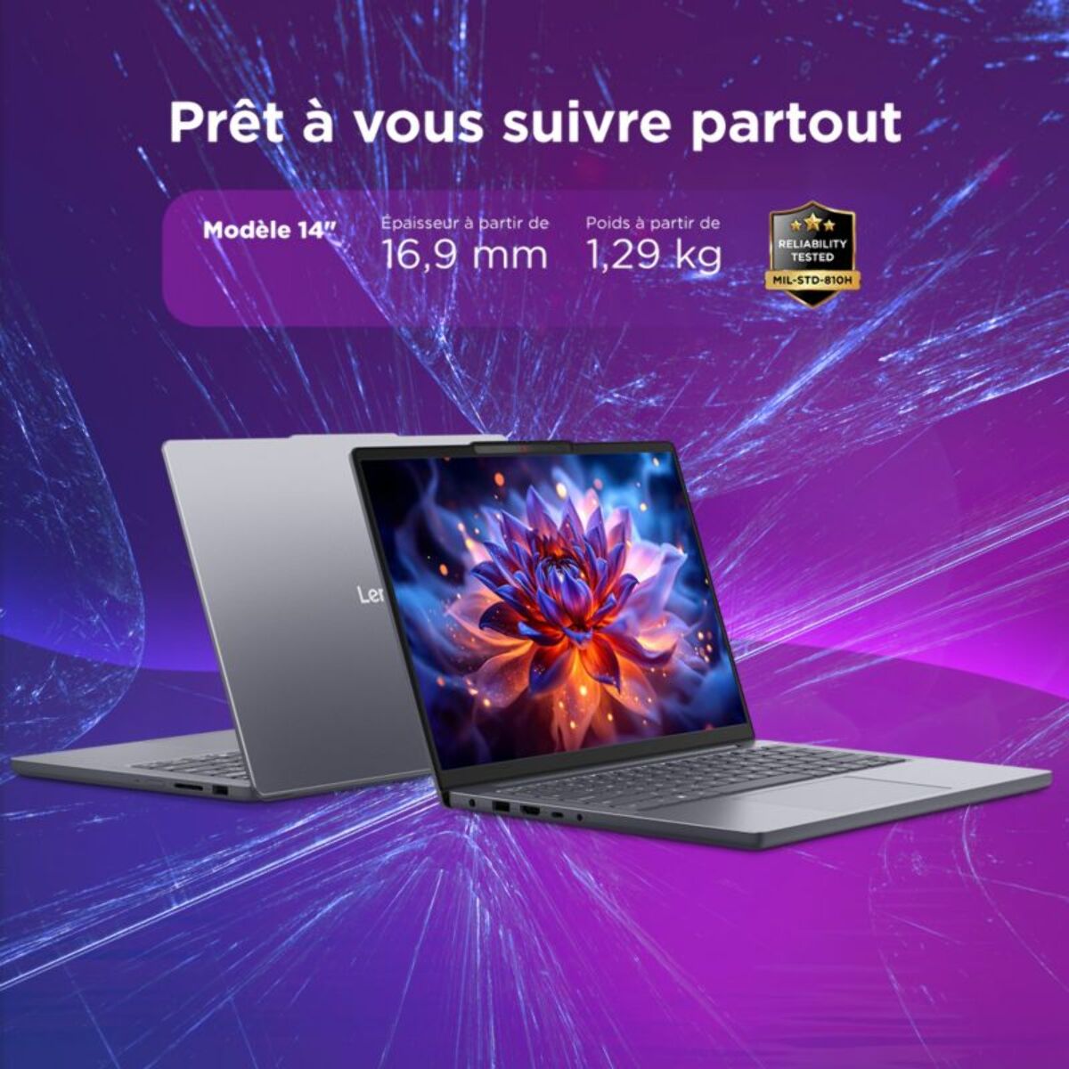 Ordinateur portable LENOVO IdeaPad Slim 3 14IWC11 COSMIC BLUE 14" Intel Core 3 304 8 Go RAM DDR5 SSD 512 Go