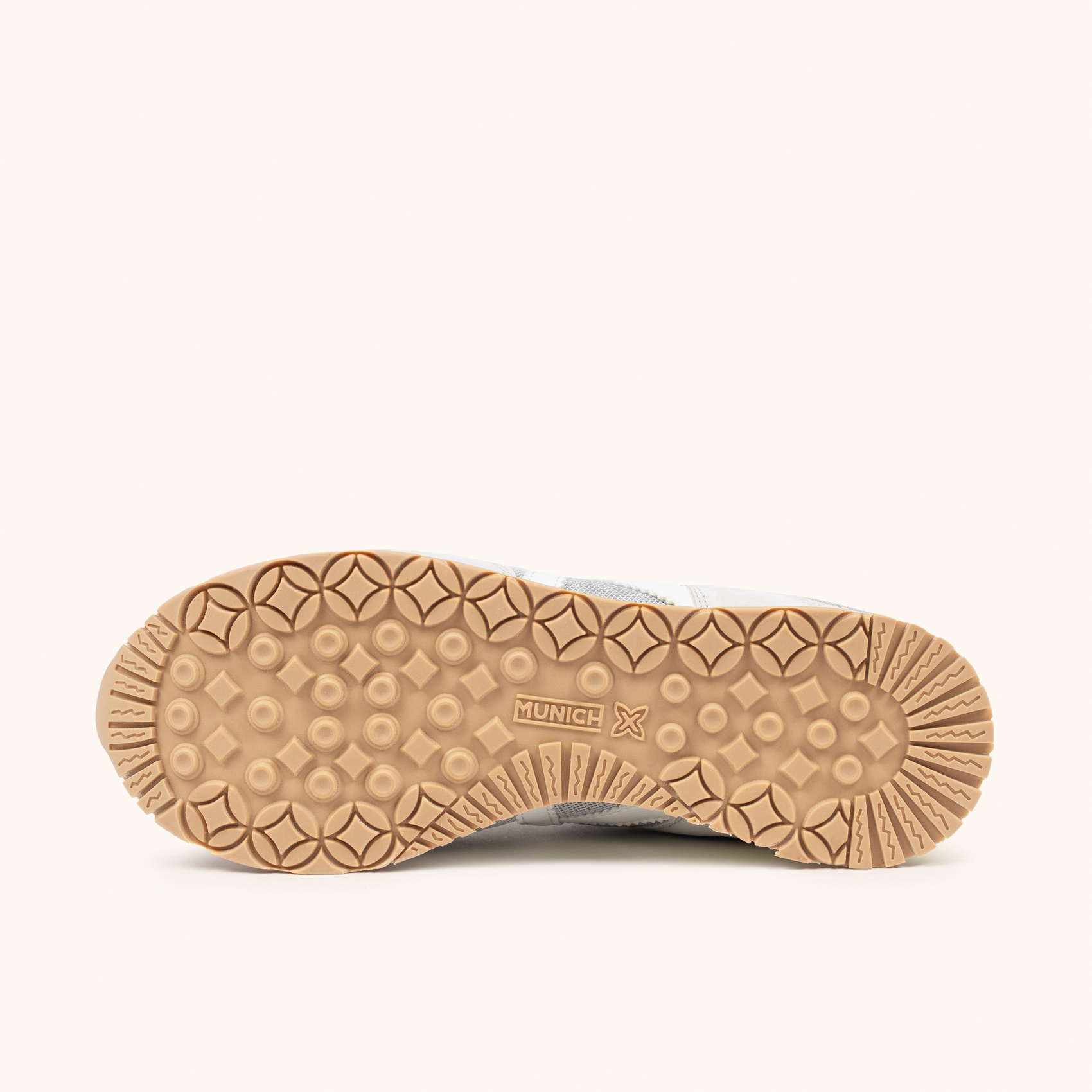 Sneakers de Estilo Retro Running en Serraje y Rejilla Gris y Amarillo MUNICH MASSANA CLASSIC WMN 598