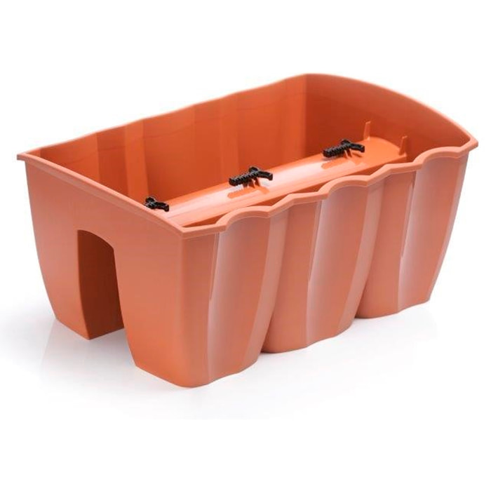 Maceta crown 12l., dimensiones (mm) 393x278x201, color terracota