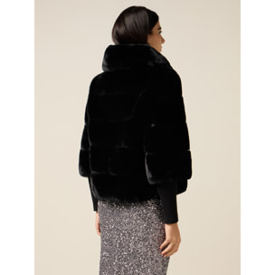 Oltre - Chaqueta en tejido peludo - Negro