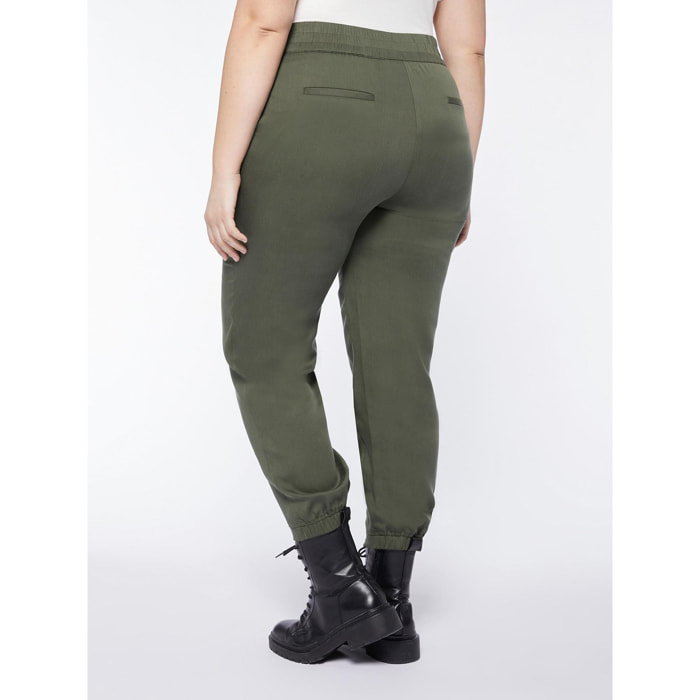 Fiorella Rubino - Pantalones de corte zanahoria - Verde