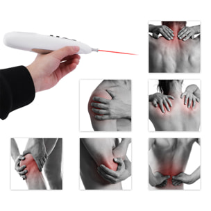 Pluma de acupuntura electrónica SC897. Con pantalla digital, 9 ajustes de intensidad.