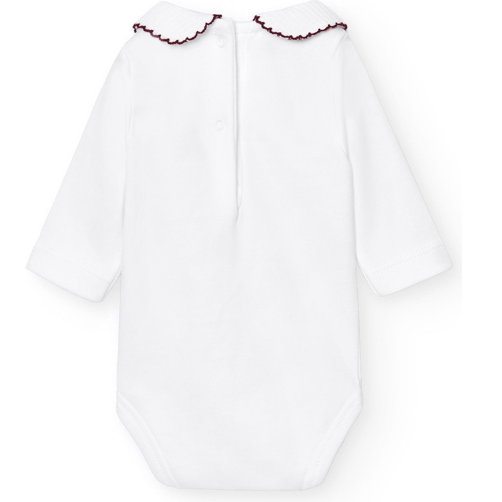 Body bebé manga larga cuello polo piqué