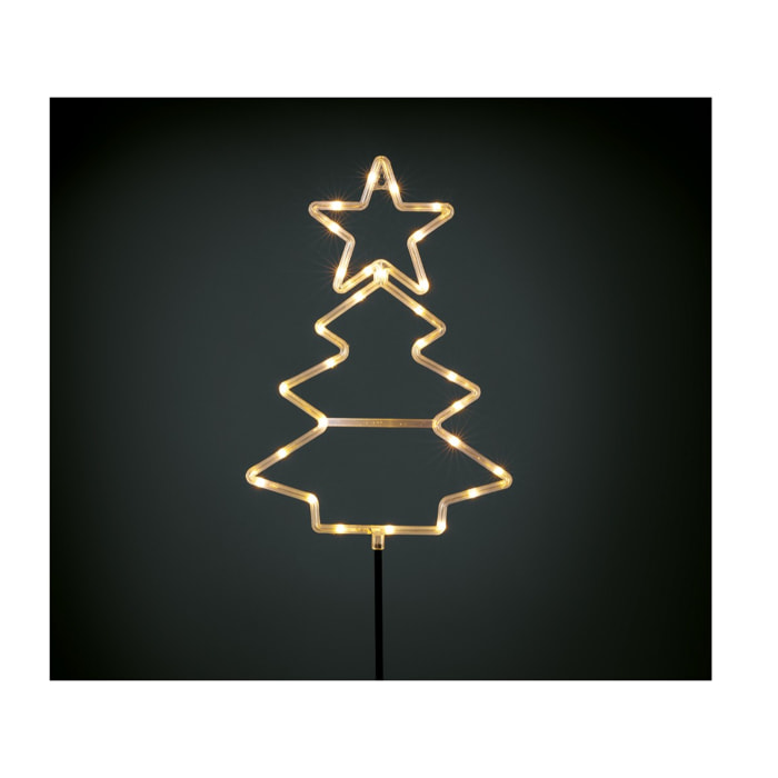 Sapin de noël lumineux 28LED 25m - blanc chaud