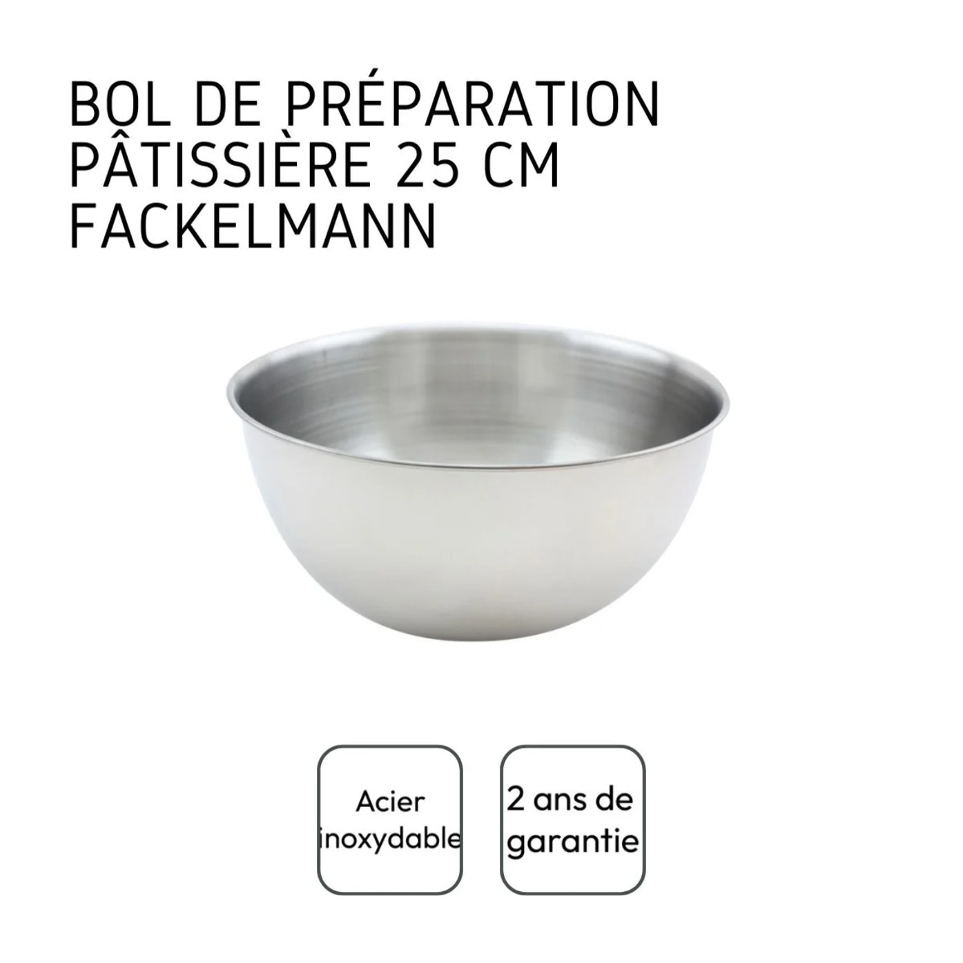 Bol à mixer en inox Fackelmann Basic