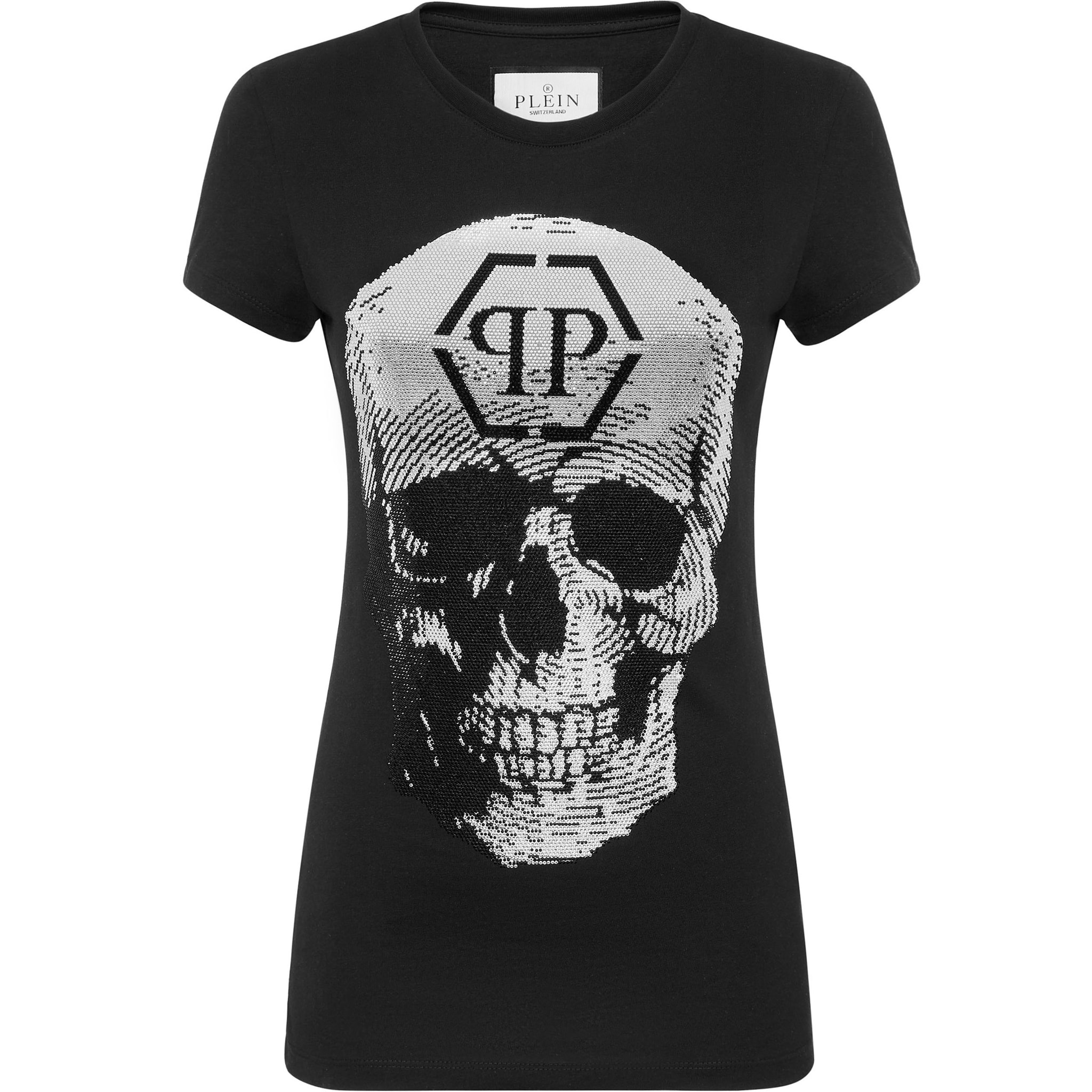 PHILIPP PLEIN T-Shirt Round Neck SKULL