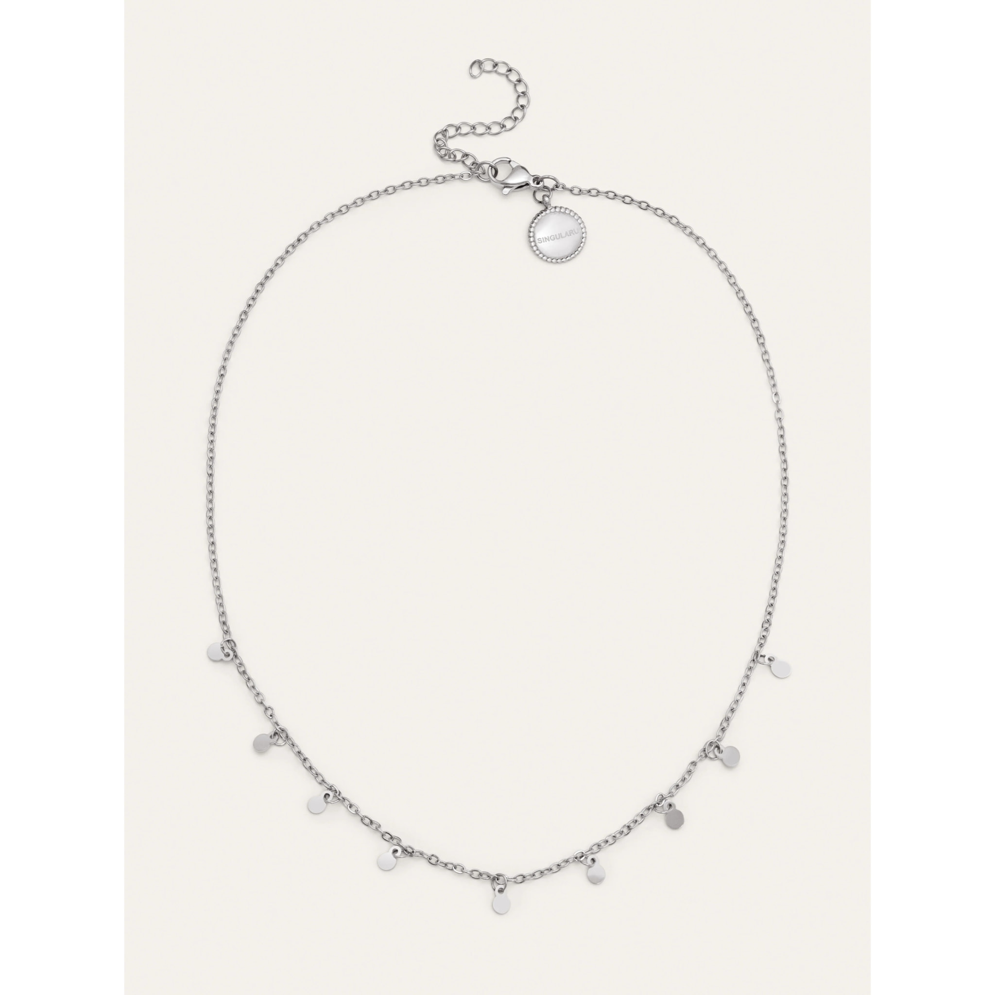 Collar Mini Moons 3mm Acero