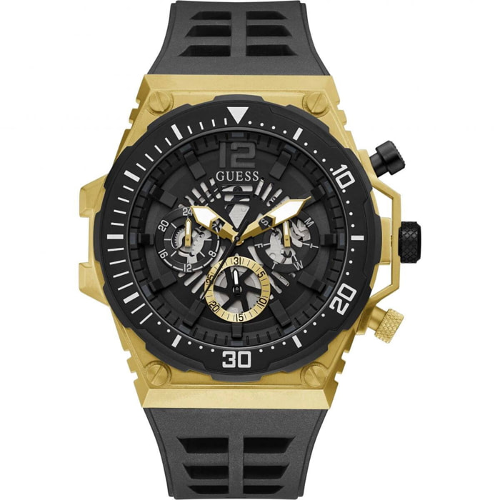 Reloj Guess GW0325G1 Hombre Analogico Cuarzo con Correa de Silicona