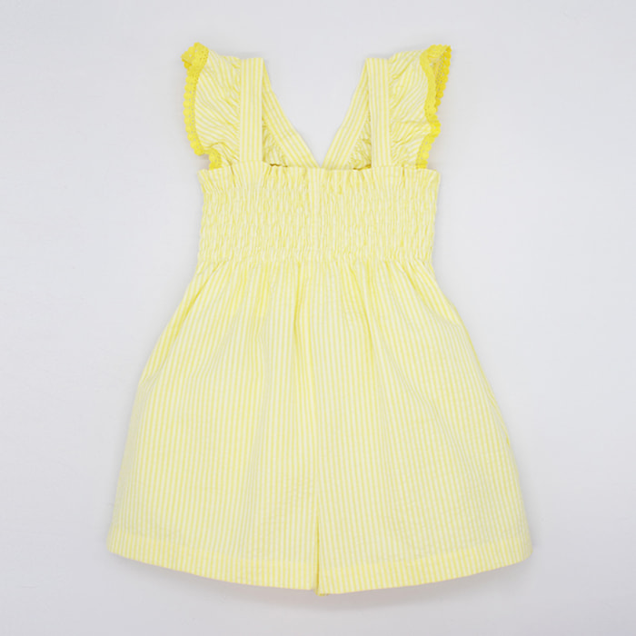 MONO RAYAS AMARILLAS CON VOLANTE EN TIRANTES