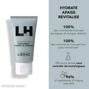 Lierac Homme - Coffret Gel Hydratant Énergisant 50ml + Gel Douche 200ml