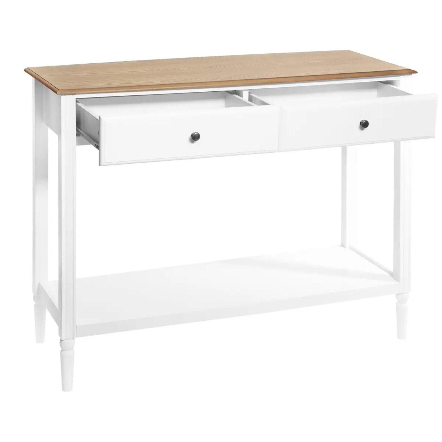 Console "Solen" - blanc et bois