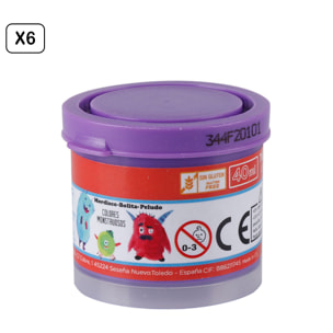 PACK 6 UDS TÉMPERA 40 ml VIOLETA