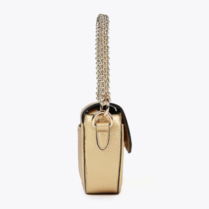 Mini borsa a tracolla metallizzata