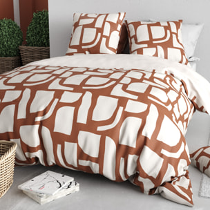 Parure housse de couette 3pcs 100% coton 57 fils oumy