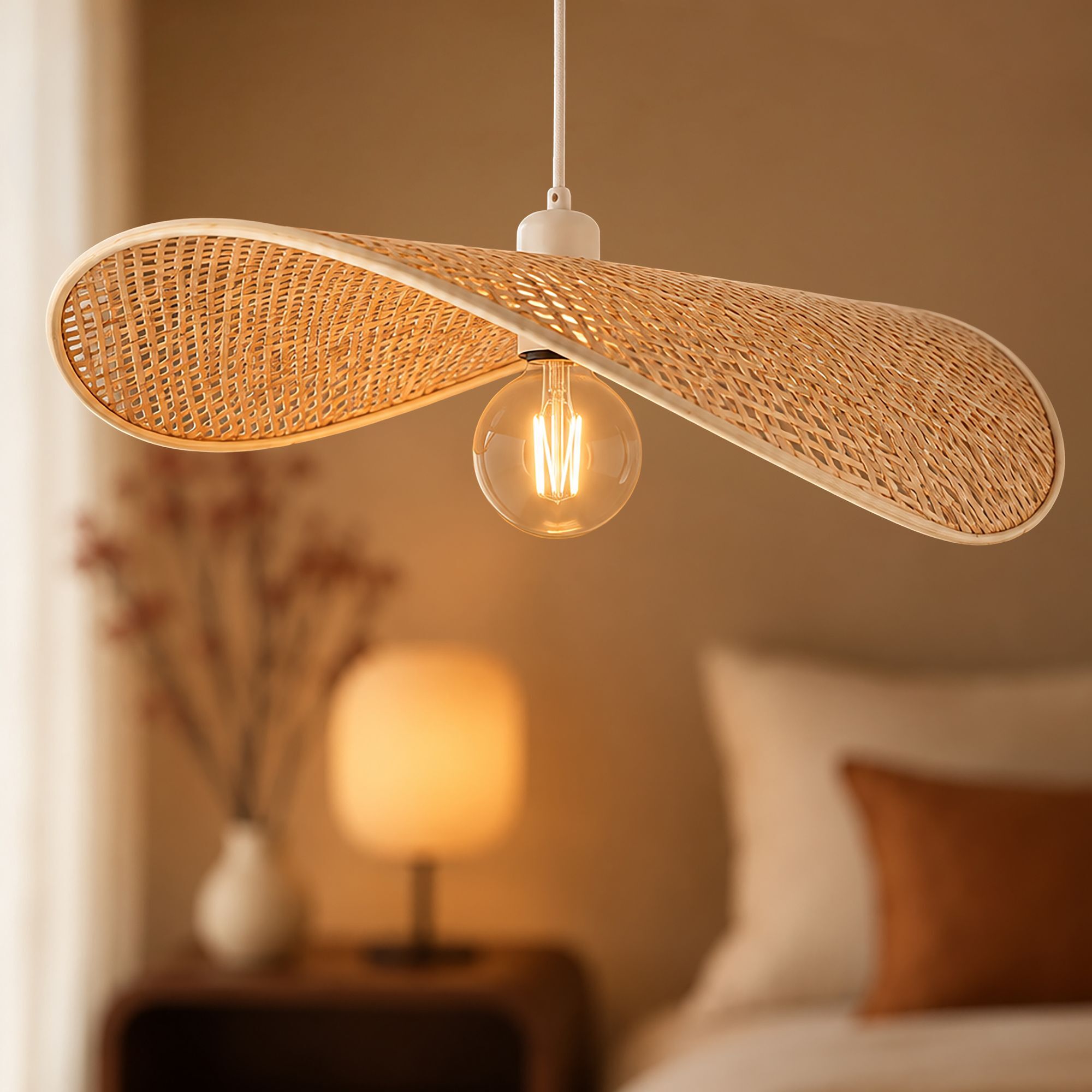 Suspension aérienne en bambou d60cm SOLEA